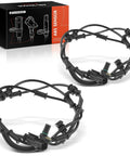 Street Ready Set Of Two Front Abs Wheel Speed Sensors Fit Ram 2500 And 3500 Trucks 2014 Through 2018 with connectors on display.