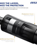Close-up of Front Hood Lift Support Shock Struts Pair With Bombproof Construction And Slick Gas Spring Action for durability and protection.