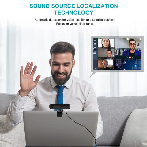 Game Changing 3 In 1 Webcam With 2K HD Autofocus And Noise Cancelling Mic Plus Crisp Stereo Speaker For Laptop Or PC Monitor streaming setup.