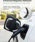 Straight Up Solid EV Charger Cover Oxford Fabric All Weather Charging Port Protector Magnetic Seal on EV charging port