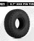 XHX 0.7 Inch Pin Tires 40x14mm For 1 To 30 Scale Axial SCX30 RC Car With Soft Sticky S5 Compound And Silicone Rubber Inserts TI07 40 14 High Traction Beadlock Ready All Weather Grip
