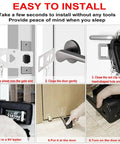 Door Stop Alarm And Hotel Door Lock Dual Protection Security Kit Portable Pocket Door Stopper Self Defense Tool For Travel Home Apartment House And Hotel Rooms installation guide with step-by-step instructions.