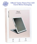 Your Go To LED Travel Vanity Mirror With 3 Color Ring Light Boxed Packaging Display