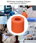 Silicone Bed Leveling Mounts For 3D Printer 12 Pack Solid Column Heatbed Stabilizers Replacing Springs 16mm Height