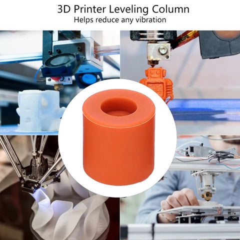 Silicone Bed Leveling Mounts For 3D Printer 12 Pack Solid Column Heatbed Stabilizers Replacing Springs 16mm Height