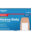 Heavy Duty Fabric Adhesive Bandages With Super Strong Adhesion And Cushioned Nonstick Pad Extra Large 1.75 X 4 Inches Durable Four Side Seal 30 Count Built To Stay Put Through Messy Scrapes packaging image