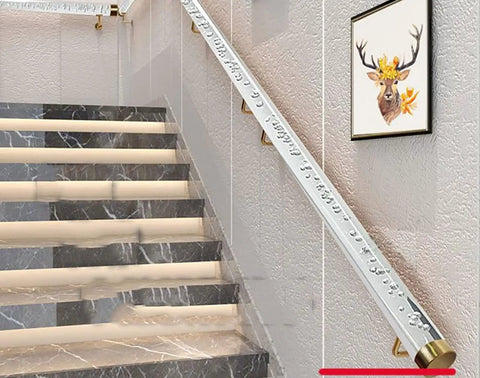 Top Shelf 3 Foot Clear Stair Handrail Grab Handle With Darn Solid Non Slip Grip And Thick Wrought Iron Mount Hardware Included For A No Sweat Indoor Install At Your Spot Today