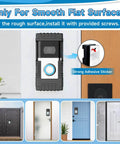 No Drill Anti Theft Doorbell Mount For Blink And Ring Video Doorbells With 360 Degree Coverage And Adjustable Angle Keeps Your Doorbell Safe From Theft Fits Models 1 Through Pro Great For Home Apartment Office displayed on various door types