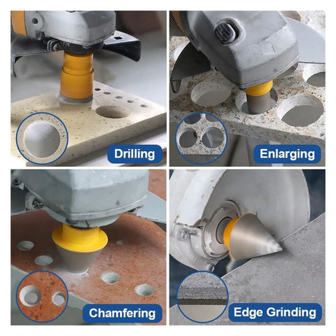 Awesome Heavy Duty 8 Piece Diamond Hole Saw Kit For Tile Marble Brick With Aluminum Case And Adapter So You Can Drilling Like A Pro, diamond bit on stone