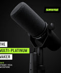 SM7B Dynamic Studio Microphone For Podcasters Streamers And Vocal Pros With Wide Frequency Range Smooth Warm Tone Cardioid Pickup