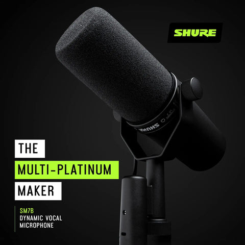 SM7B Dynamic Studio Microphone For Podcasters Streamers And Vocal Pros With Wide Frequency Range Smooth Warm Tone Cardioid Pickup