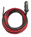 10 Ft 12V Cigarette Lighter Extension Cord With Glowing Led Ring And 15A Inline Fuse Heavy Duty Flexible Wire coiled with connector for vehicles.