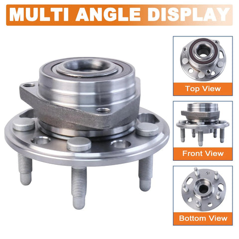 Front Or Rear Wheel Hub Bearing Assembly 5 Lug With ABS Sensor Compatible With 2010-2017 Chevy Equinox, 2013-2015 Malibu