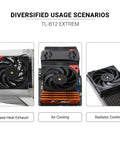 TL-B12 Extrem 120mm CPU Fan Cooler With 3150RPM High Speed PWM installed in PC case and cooling systems for diversified use.