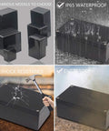 Solid Build Ip65 Waterproof Abs Plastic Electronic Project Box With Drain Plugs Outdoor Electrical Enclosure showing features like waterproof, shock resistance.