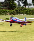 CJ6 V2 1200mm RC Airplane For Adults 6 Channel PNP Foam Aerobatic Plane With Upgraded 40A ESC And 3541 840KV Motor No Radio No Battery No Charger Included flying over grass