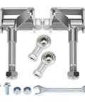 Go Kart Steering Spindle Bracket Set With Five Eighths Inch Axle And Rod End Ball Joint, Three And Three Quarters Inch Mount