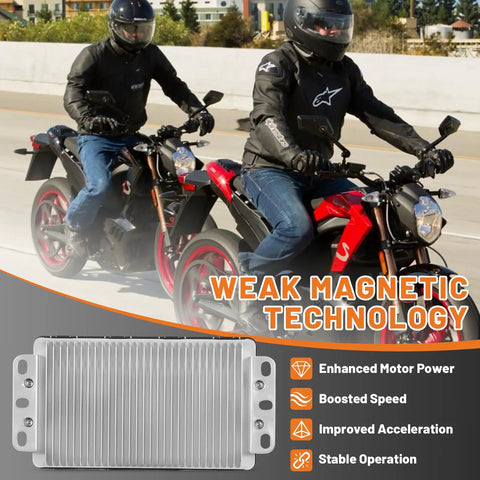 Universal 48V 72V E Bike Programmable Controller With Sine Wave Output For Electric Dirt Bikes Scooters And Motorcycles 170A Peak 80A Boost DC Motor Controller Box For VOTOL EM50 4