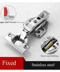 Close-up of Ten Pack Stainless Steel 304 Hydraulic Cabinet Door Hinges With Spring Dampers showing quiet soft close feature.
