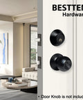 Keyed Alike Deadbolt Set for Exterior Front Doors, Single Cylinder Entry Lock With Same Key, all metal in matte black