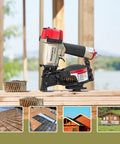 Professional Roofing Nail Gun With 15 Degree Mag for easy handling and fast driving of 7/8 to 1 3/4 inch full head coil nails.
