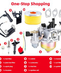 Carburetor And Air Filter Tune Up Kit For Honda GX Series Engines GX120 GX140 GX160 GX168 GX200 5HP 5.5HP 6.5HP With 17210-ZE1-517 Filter