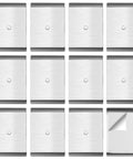 12 Pack Under Cabinet Light Metal Adhesive Strips For Magnetic LED Lights Mounting Replacement Iron Plates Sticky For Cabinet