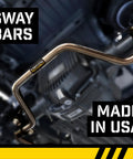 Heat Treated Chromoly Steel Rear Sway Bar 1-5/16 Inch Big Wig Setup installed in vehicle showing anti-roll feature.