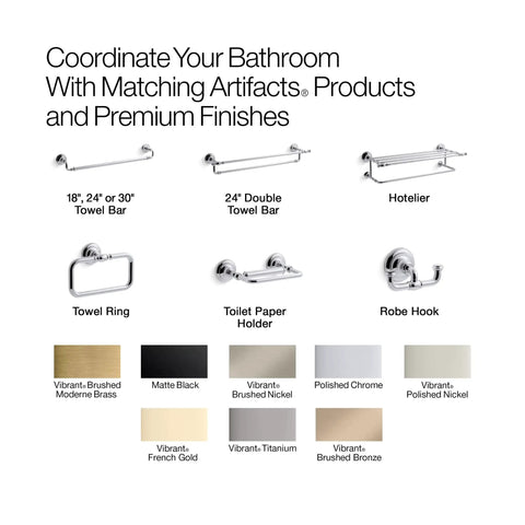 Artifacts Double Robe Hook Polished Chrome Heavy Duty Metal Bathroom Hardware With Extra Storage Corrosion And Tarnish Resistant Finish Complements Artefacts Collection Sleek Modern Look For A Neat Functional Space