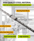 700mm Linear Rail Kit With MGN12 Rail And Stainless Steel MGN12H Carriage Block For 3D Printers CNC Upgrades Machining And Precise Linear Motion Gear, steel rail with block