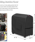 Heavy Duty 600D Waterproof Welding Machine Cover With Plush Liner For TIG225X Welder And Similar Sized Machines 22 x 12.6 x 22 Inches