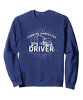 Combine Harvester Driver Sweatshirt For Adult Unisex Navy Blue Medium Farm Life Gear Threshing Harvesting Machine Funny Farmer Gift
