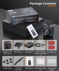 5K Front Dash Cam With GPS And 5G WiFi Sony STARVIS Sensor HDR Night Vision Crystal Clear 5120X2160P Video package contents layout