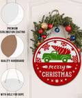 Six Pack 10 Inch Round Sublimation Door Hanger Blanks White Hardboard MDF Wood For Heat Press Printing Wall Decor Ornaments