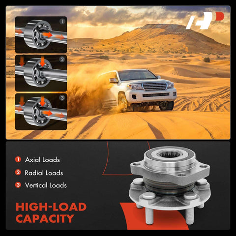Front Wheel Bearing And Hub Assembly 5-Lug Fit For Subaru Forester 2014-2018, Impreza 2014-2019, Crosstrek 2016-2021, XV Crosstrek 2014-2015 in desert setting