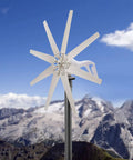 600W Wind Turbine Generator Kit 12V With 8 Blade Design Durable Nylon Blades Charge Controller Included Wind Power Generator For Marine And Home Use Hybrid Solar Wind System Ready