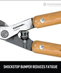 Close-up of ClassicCUT Bypass Lopper 32 Inch Reach With Radial Arc Forged Blade Resharpenable Steel Heavy Duty Pruning Tool joint.