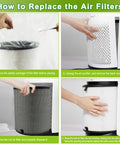Steps to install LV-H135 Replacement Filter For Levoit LV-H135 Air Purifier, 3-In-1 H13 Grade Filtration And Activated Carbon Filter