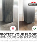 Non Slip Furniture Pads 8 Pack Four Inch Rubber Feet Floor Protectors For Furniture Legs Premium Grippers To Stop Slipping And Sliding Protect Hardwood Floors Couch Sliders Keeps Your Furniture In Place protecting floors from scratches