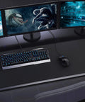 Ultra Large Extended Gaming Mouse Pad With Stitched Edges And Non Slip Natural Rubber Base For Esports Pros And Everyday Desk Setup