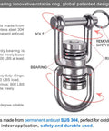 Heavy Duty Swing Swivel With Dual Bearings That Spin Dang Smooth 360 Degrees Built Tough, stainless steel, 800 lb capacity.