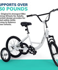 20 Inch Adaptive Training Wheel Bicycle For Beginners With Proportioned Frame Lighter Build And Smaller Grips For Easy Ground Reach