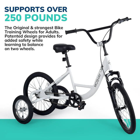 20 Inch Adaptive Training Wheel Bicycle For Beginners With Proportioned Frame Lighter Build And Smaller Grips For Easy Ground Reach