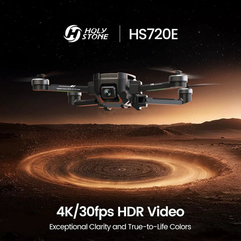 Dope 4K Camera Drone For Adults With FAA Compliant Remote ID Module in flight showcasing HDR video quality and design.