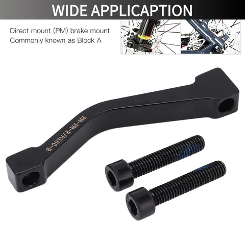 Post Mount 180mm Disc Brake Adapter For Mountain Bikes, Premium 7075 Aluminum Alloy Converter, two screws included