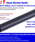 Get This Heavy Duty Underground Wire Splice Kit For Submersible Pumps Featuring Clear Dual Wall Heat Shrink And Black Outer Sleeve To Seal 16-14 AWG