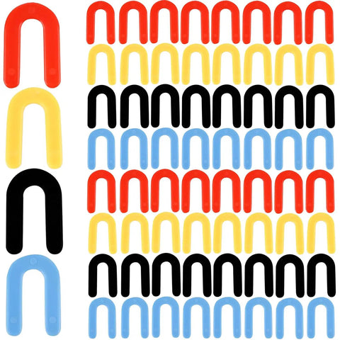 Pro Grade 1200 Piece Horseshoe Shims Set For Tile Leveling, Window And U Shims, Plastic Leveling Spacers in four colors.