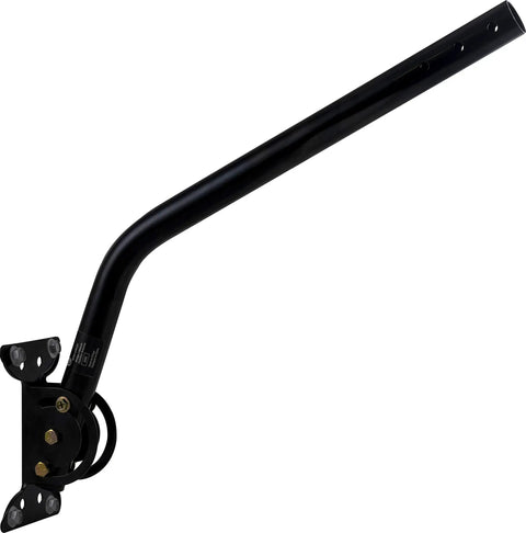 Universal Steel J Mount TV Antenna Bracket For Attic Or Outdoor Roof Wall Install All In One Weatherproof Black Mast Pole Mounting Kit