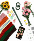 DIY Pipe Cleaner Flower Kit For Adults With Step By Step Video Tutorials 600 Piece Chenille Stem Craft Set For Beginners