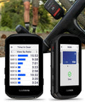 Edge 850 Compact GPS Cycling Computer With 2.7-Inch Vivid Color Touchscreen displaying gear ratio and payment screen, bike mount.